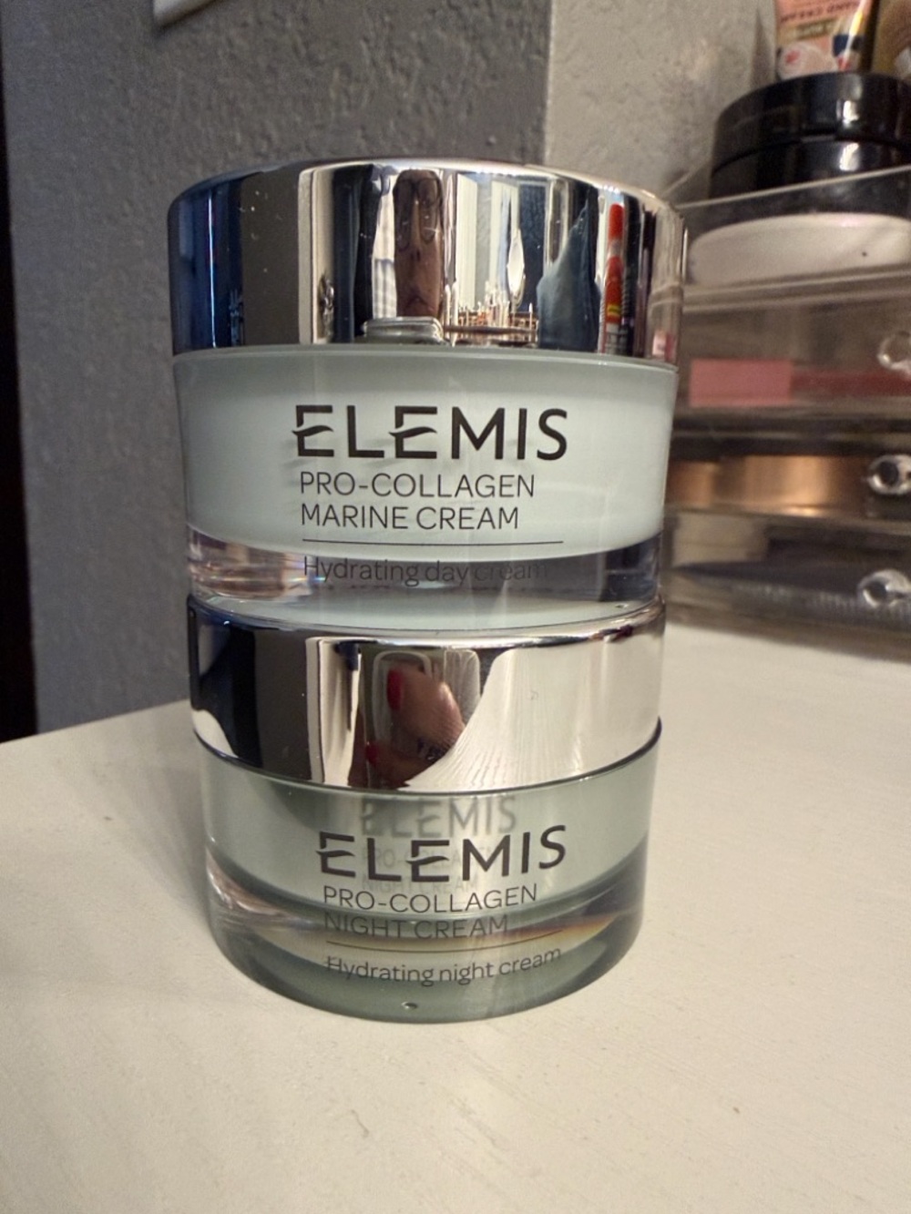ELEMIS Aqua and Silver Pro-Collagen Day & Night Cream Duo